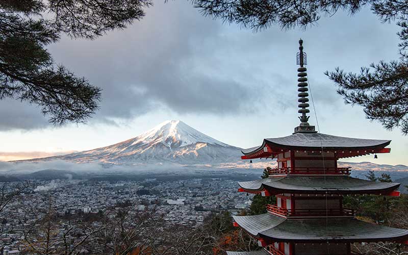 Chureito Pagoda & Mt. Fuji(Winter)